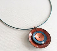 Choose Your Color - Sterling Silver, Double-Sided Enamel Necklace
