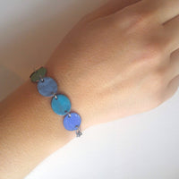 Over the Rainbow II, Sterling Silver and Enamel Double-Sided Bracelet
