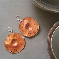 Unearthed II, Sterling Silver and Copper earrings