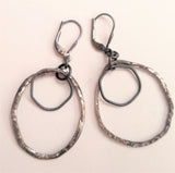 Hoops VI, sterling silver earrings