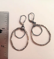 Hoops VI, sterling silver earrings