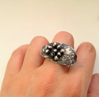 Ada, sterling silver ring