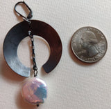 Fara, sterling silver and pearl earrings