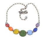 Over the Rainbow Sterling Silver and Enamel Double-Sided Necklace