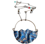 Flow - OOAK Double-Sided Sterling Silver and Enamel Necklace